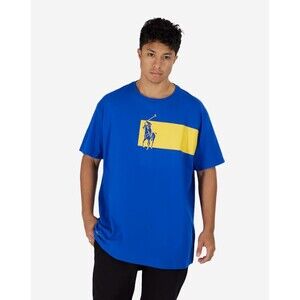 Polo Ralph Lauren Men's T-Shirt Blue/Yellow Size S, M, L, XL